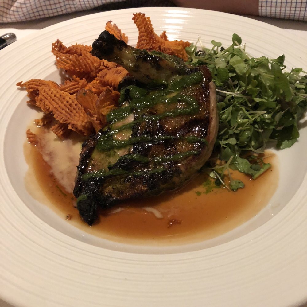 John J Jeffries - Pheasant with micro greens and sweet potato chips - New American Near Me - Lancaster, Pennsylvania John J Jeffries - Pheasant with micro greens and sweet potato chips - New American Near Me - Lancaster, Pennsylvania