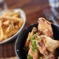 The Cork and Craft - 6 piece wings & side order of fries