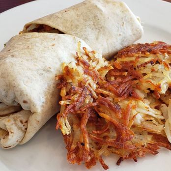 Breakfast Club 51 - Fort Worth - Chorizo Burrito with Hashbrowns - Breakfast & Brunch Near Me - Fort Worth, Texas