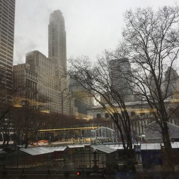 Cafe Zaiya - The view of Bryant Park from this cafe ! - Desserts Near Me - New York, New York
