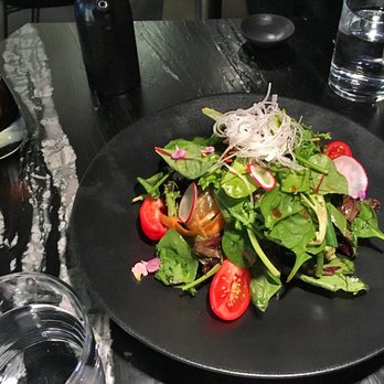 Akira Back - House Salad (mixed greens, carrot, green beans, cherry tomatoes, with ginger dressing) - Japanese Near Me - Toronto, Ontario Akira Back - House Salad (mixed greens, carrot, green beans, cherry tomatoes, with ginger dressing) - Japanese Near Me - Toronto, Ontario