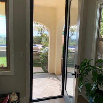 The Screen Lady - Roll-away screen door (nearly invisible!) - Windows Installation Near Me - Carlsbad, California