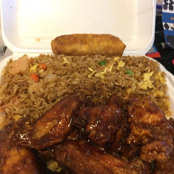 China Wok - Braised wing dinner combo with shrimp fried rice and egg roll included. $9.95 plus tax. - Chinese Near Me - Smyrna, Georgia China Wok - Braised wing dinner combo with shrimp fried rice and egg roll included. $9.95 plus tax. - Chinese Near Me - Smyrna, Georgia