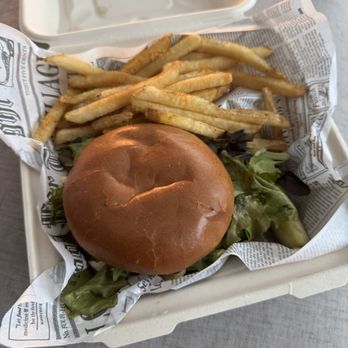 Xhibit Studio Kitchen & Bar - Blackened Salmon Sandwich & House Fries - Bars Near Me - Atlanta, Georgia Xhibit Studio Kitchen & Bar - Blackened Salmon Sandwich & House Fries - Bars Near Me - Atlanta, Georgia