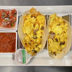 Smokewood American Grill - Brisket Breakfast Tacos