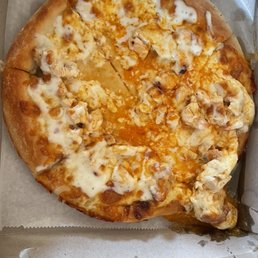 That's their large pizza ..  size of a cupcake and exact shape how it was delivered
