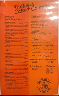 Menu photo 2 Brothers Cafe & Cantina Leoti, KS