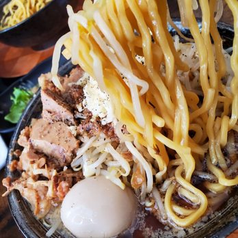 Ramen Champ - Thick noodles come with the Buta Max Ramen ($18.00) - Ramen Near Me - San Jose, California