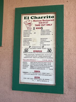 Menu photo 2 El Charrito Georgetown, TX