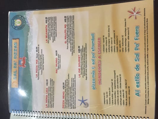 Menu photo 4 Sal Pa' Fuera San Juan, PR Menu photo 4 Sal Pa' Fuera San Juan, PR