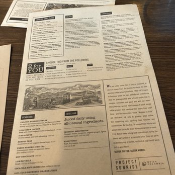 First Watch - The flip side of the menu - Cafes Near Me - Tucson, Arizona
