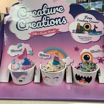 Baskin-Robbins - Cute little cups for special ice creams :) creature creations - Ice Cream & Frozen Yogurt Near Me - Elk Grove, California