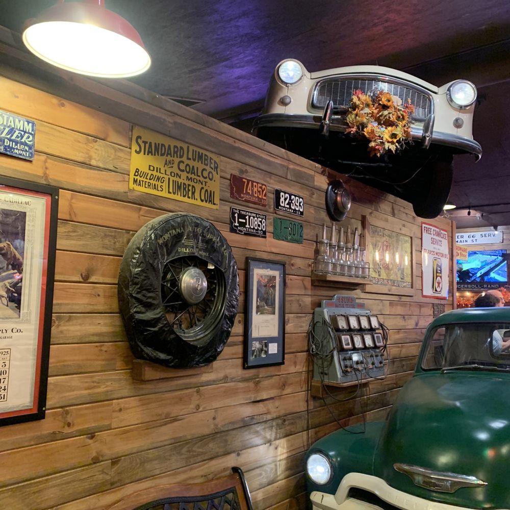 Sparky's Garage - Eccentric car-themed decorations - American Near Me - Dillon, Montana Sparky's Garage - Eccentric car-themed decorations - American Near Me - Dillon, Montana