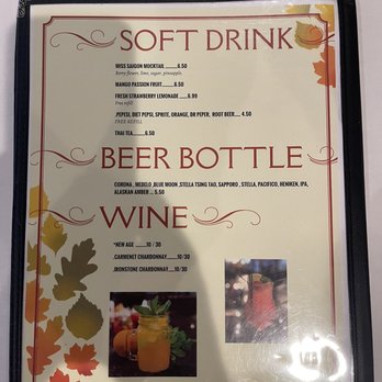 Crawfish Chef - Drink choices - Seafood Near Me - Kent, Washington
