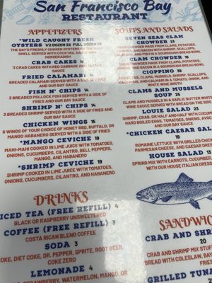 Menu photo 1 San Francisco Bay Restaurant Paradise, NV