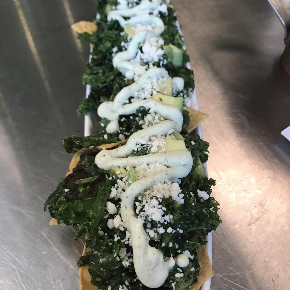 Vinaigrette - Black bean kale nachos - Salad Near Me - Austin, Texas Vinaigrette - Black bean kale nachos - Salad Near Me - Austin, Texas