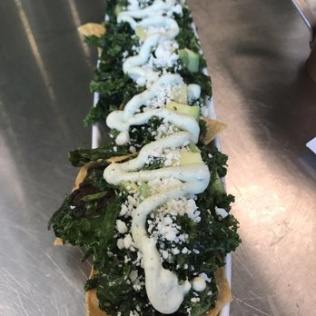 Vinaigrette - Black bean kale nachos - Salad Near Me - Austin, Texas Vinaigrette - Black bean kale nachos - Salad Near Me - Austin, Texas
