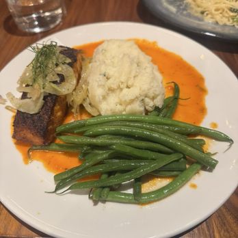 Burtons Grill & Bar - Salmon Romesco - New American Near Me - South Windsor, Connecticut Burtons Grill & Bar - Salmon Romesco - New American Near Me - South Windsor, Connecticut
