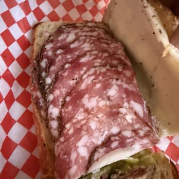 Calabria Bros - Peppered Salami Sandwich with Provolone on sour dough - Caterers Near Me - San Francisco, California