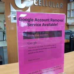 A&G Cellular - Google Account Removal Service Available.