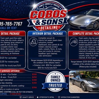 Cobos and Sons Detailing - Auto Detailing Near Me Cobos and Sons Detailing - Auto Detailing Near Me