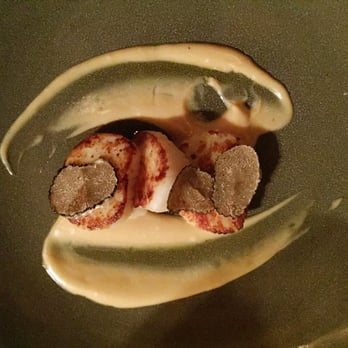 Nocciola - scallops with truffles and Parmesan sauce! - Italian Near Me - Ojai, California Nocciola - scallops with truffles and Parmesan sauce! - Italian Near Me - Ojai, California