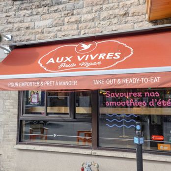 Aux Vivres Plateau - the outside of a restaurant - Vegan Near Me - Montreal, Quebec Aux Vivres Plateau - the outside of a restaurant - Vegan Near Me - Montreal, Quebec