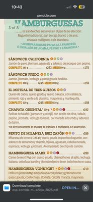 Menu photo 2 El Péndulo Ciudad de México, DIF