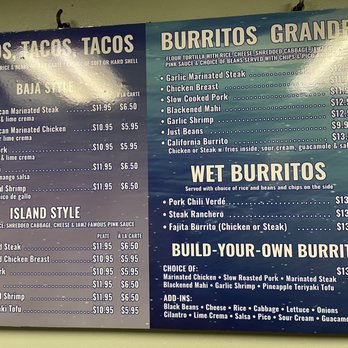 Jawz Mexican Grill - Menu - Mexican Near Me - Kihei, Hawaii