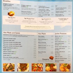 Shrigleys Moroccan Café - Menu