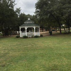 Poage Park - There is a gazebo. My wife and I thought about getting married here but decided on another venue.
