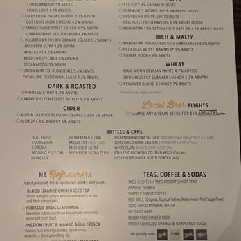 Thirsty Lion - Drink Menu - American Near Me - Euless, Texas