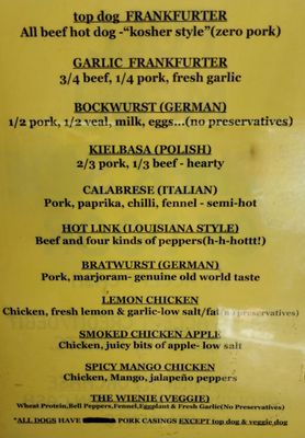 Menu photo 4 Top Dog Berkeley, CA