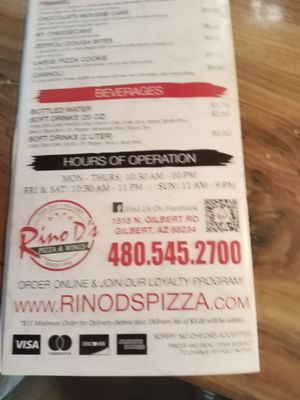 Rino D's Pizza & Wings by null