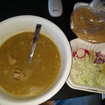 La Cuchara - Pozole with all the fixings. - Mexican Near Me - Vallejo, California