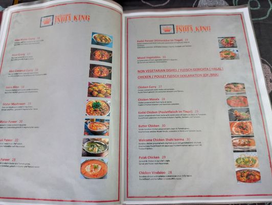 Menu photo 2 Welcome India King - Indian Restaurant Interlaken, BE Menu photo 2 Welcome India King - Indian Restaurant Interlaken, BE