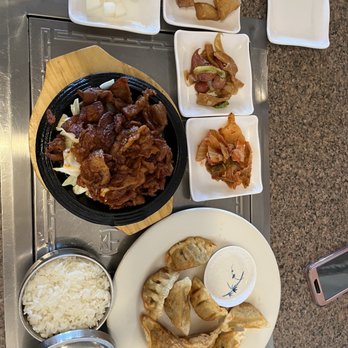 B Won - Pork bulgogee lunch special w fried dumplings - Korean Near Me - Oklahoma City, Oklahoma