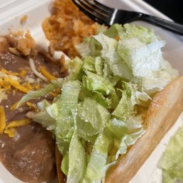 Chicken taco, beans and rice Chicken taco, beans and rice