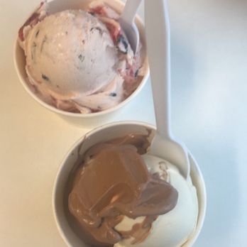 Whit's Frozen Custard - Strawberry Covered Chocolate, Chocolate and Vanilla. - Ice Cream & Frozen Yogurt Near Me - Davidson, North Carolina