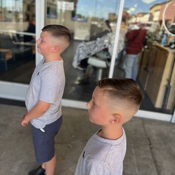 The Barber Studio - Matching 00 fades with hard parts - Barbers Near Me - Carmichael, California
