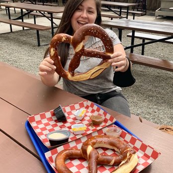 Zeppelin Hall - @nycgirlseat - Instagram.... giant pretzel - American Near Me - Jersey City, New Jersey Zeppelin Hall - @nycgirlseat - Instagram.... giant pretzel - American Near Me - Jersey City, New Jersey