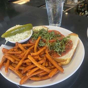 Green Kitchen - Green Kitchen Grilled Cheese Sandwich with Side of Sweet Potato Fries - Sandwiches Near Me - New York, New York Green Kitchen - Green Kitchen Grilled Cheese Sandwich with Side of Sweet Potato Fries - Sandwiches Near Me - New York, New York