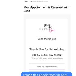Last minute cancellation