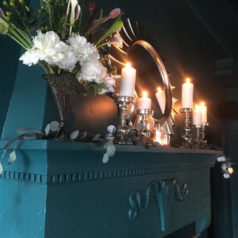 Redbird - Fireplace mantle is the perfect place for flowers and candles. - New American Near Me - Los Angeles, California Redbird - Fireplace mantle is the perfect place for flowers and candles. - New American Near Me - Los Angeles, California