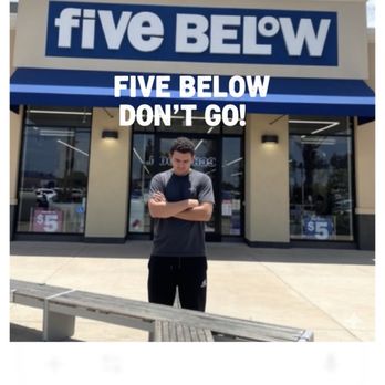 Five Below - In front of the store and a very dissatisfied customer! - Discount Store Near Me - El Cajon, California