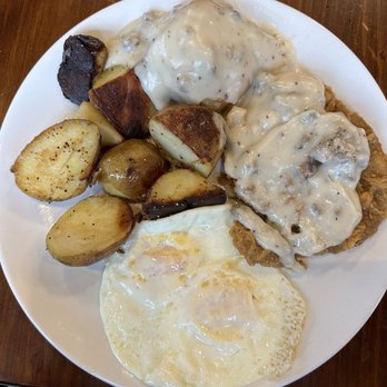 Kihei Caffe Lahaina - Chicken fried steak with house potatoes - Breakfast & Brunch Near Me - Lahaina, Hawaii