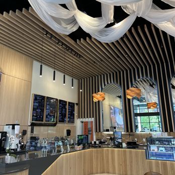 White Windmill - Coffee bar, tables. - Cafes Near Me - Atlanta, Georgia