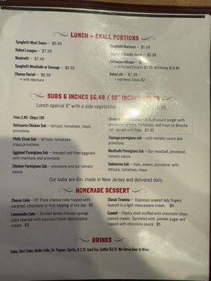 Menu photo 4 Cafe Vesuvio Sanford, NC Menu photo 4 Cafe Vesuvio Sanford, NC