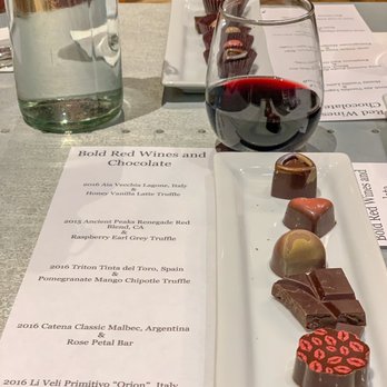 Indulgence Chocolatiers - Bold red wines and chocolate pairing - Chocolatiers & Shops Near Me - Milwaukee, Wisconsin