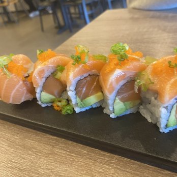 Bengee Sushi - R14. Super Salmon Roll - Sushi Bars Near Me - Ontario, California Bengee Sushi - R14. Super Salmon Roll - Sushi Bars Near Me - Ontario, California
